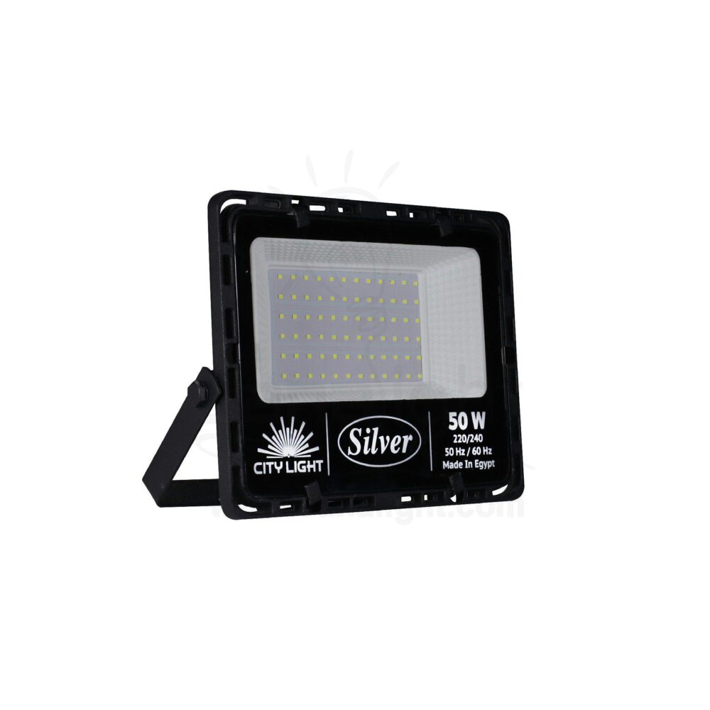 كشاف فلود لايت ليد خارج 50 وات SMD ابيض Outside White 50 Watt Flood light